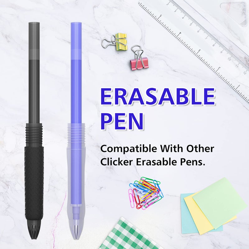 Vanstek 12 Pack 6 Blue 6 Black Erasable Gel Pen Refills, Gel Ink Refills Compatible with Erasable Pens, Fine Point 0.7 mm, Perfect for Writing Planner & Crossword Puzzles - Image 5